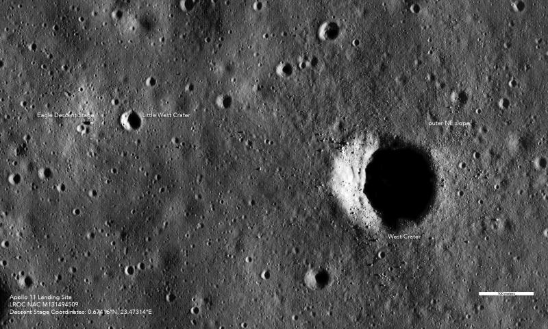Illustration for article titled Un vídeo inédito de la NASA muestra el aterrizaje del Apollo 11 desde la ventanilla de Armstrong